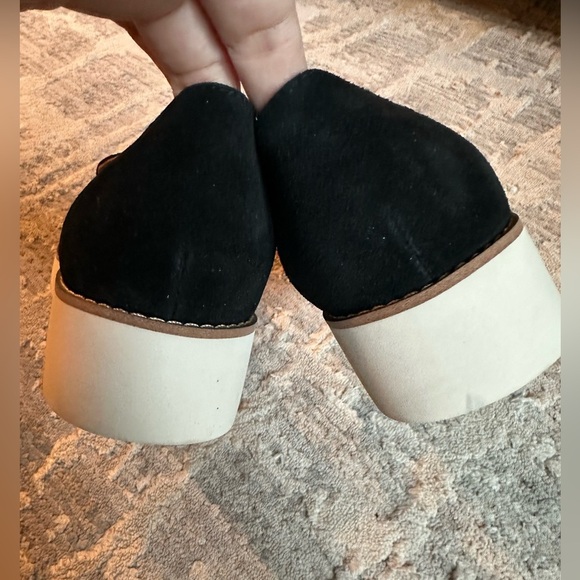 Vionic Kensley Black Slip On Patten Leather Suede Lug Orthotic Loafers Size  7 - Picture 9 of 10